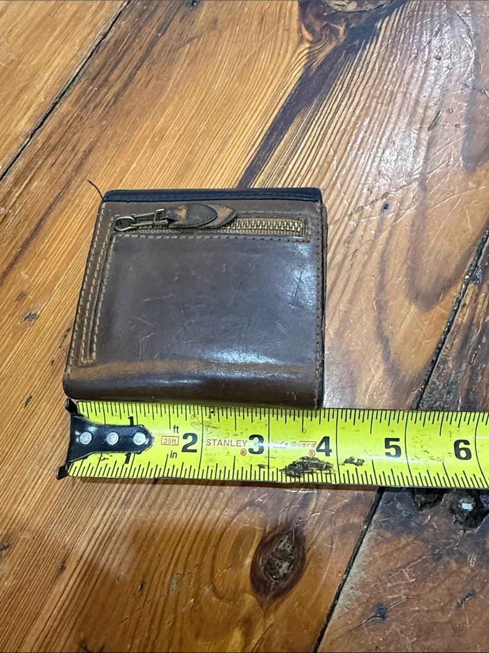 Madewell Two-Tone Leather Wallet in Black and Brown